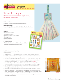 Towel Topper Project Dress up your kitchen with this easy to create,