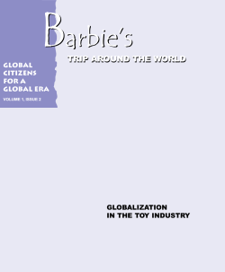 B arbie’s TRIP AROUND THE WORLD global