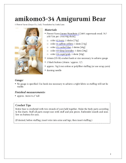 amikomo3-34 Amigurumi Bear Materials