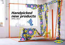 Handpicked new products APRIL 2013 . 2013