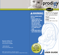 WARNING: infant car seat the most intelligent choice…