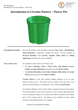Introduction to Circular Pattern – Flower Pot