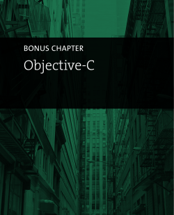 Objective-C Bonus ChapteR
