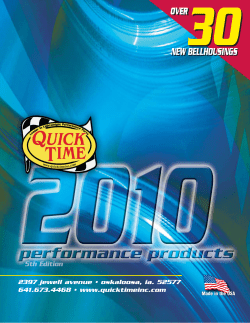 2397 jewell avenue &bull; oskaloosa, ia. 52577 641.673.4468 &bull; www.quicktimeinc.com