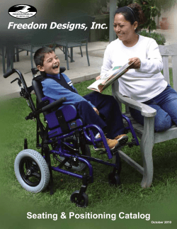 Cover Freedom Designs, Inc. Seating &amp; Positioning Catalog October 2010