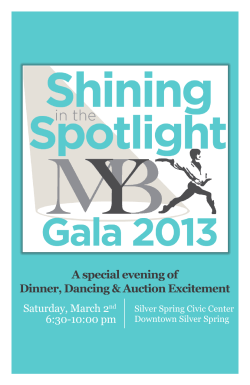 A special evening of Dinner, Dancing &amp; Auction Excitement Saturday, March 2