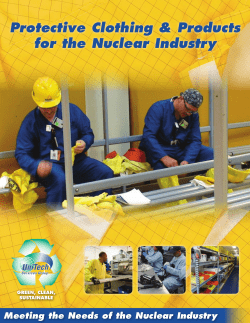 Protective Clothing &amp; Products for the Nuclear Industry GREEN, CLEAN,