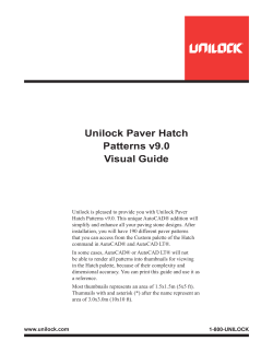Unilock Paver Hatch Patterns v9.0 Visual Guide