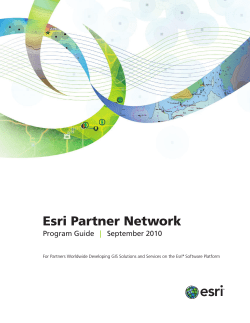 Esri Partner Network  Program Guide