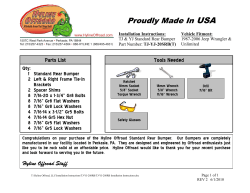 USA Proudly Made In Tools Needed Parts List