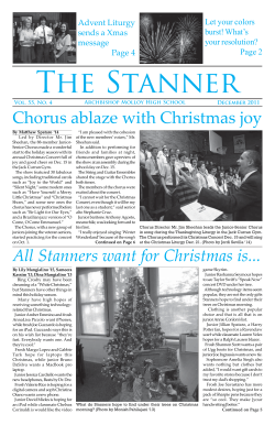 The Stanner Chorus ablaze with Christmas joy Archbishop Molloy High School December 2011