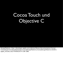 Cocoa Touch und Objective C