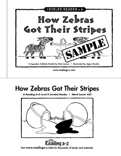 How Zebras Got Their Stripes LL E E V V E