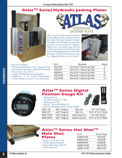 Atlas Series Hydraulic Jacking Plates