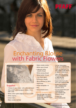 Enchanting Blouse with Fabric Flowers