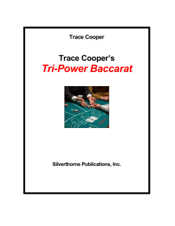 Tri-Power Baccarat Trace Cooper’s Trace Cooper