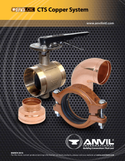 CTS Copper System www.anvilintl.com MARCH 2014