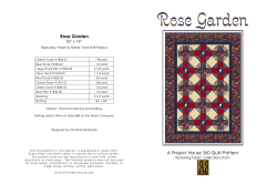 Rose Garden 52” x 76” Featuring “Heart &amp; Home” from RJR Fabrics