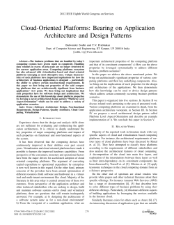 Cloud-Oriented Platforms: Bearing on Application Architecture and Design Patterns
