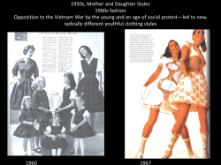 1950s, Mother and Daughter Styles 1960s fashion