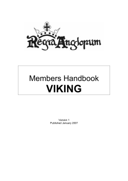 VIKING Members Handbook  Version 1