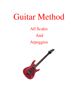 Guitar Method All Scales And Arpeggios