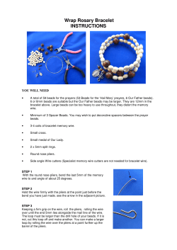 Wrap Rosary Bracelet INSTRUCTIONS  YOU WILL NEED