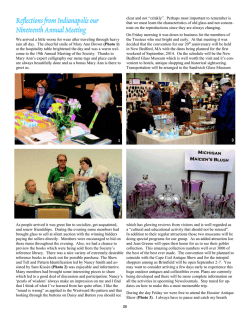 Reflections from Indianapolis our