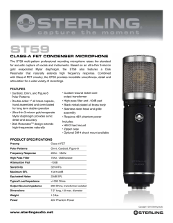 ST59  CLASS-A FET CONDENSER MICROPHONE