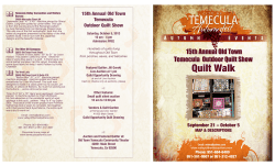 16 15th Annual Old Town Temecula Outdoor Quilt Show