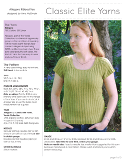 The Yarn Allegoro Ribbed Tee designed by Amy McElwain