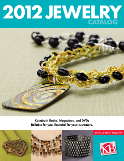 2012  Jewelry Catalog Kalmbach Books, Magazines, and DVDs