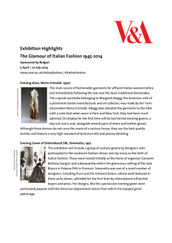Exhibition Highlights The Glamour of Italian Fashion 1945-2014