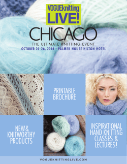 CHICAGO knitting VOGUE PRINTABLE