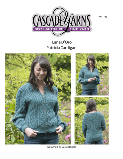 Lana D’Oro Patricia Cardigan W130 Designed by Susie Bonell