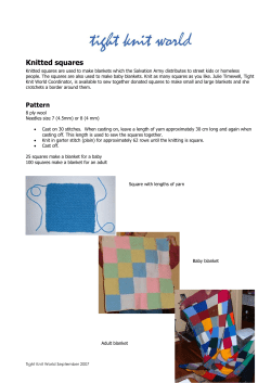 Knitted squares