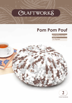 2 Pom Pom Pouf intermediate Craftworks Pom Pom