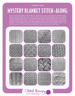 mystery Blanket stitcH–along