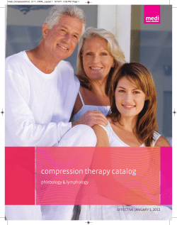 compression therapy catalog phlebology &amp; lymphology EFFECTIVE JANUARY 1, 2012