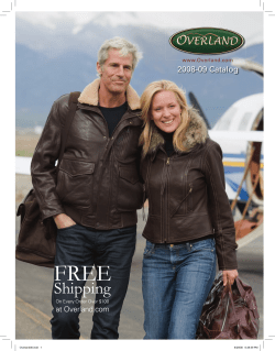 FREE Shipping 2008-09 Catalog at Overland.com