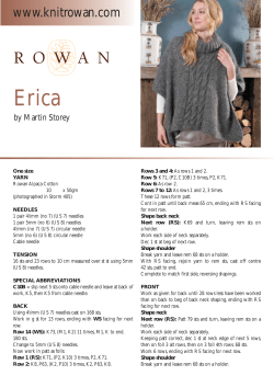 Erica www.knitrowan.com by Martin Storey