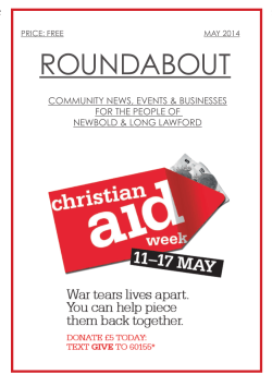 ROUNDABOUT COMMUNITY NEWS, EVENTS &amp; BUSINESSES FOR THE PEOPLE OF