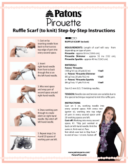 Ruffle Scarf (to knit) Step-by-Step Instructions