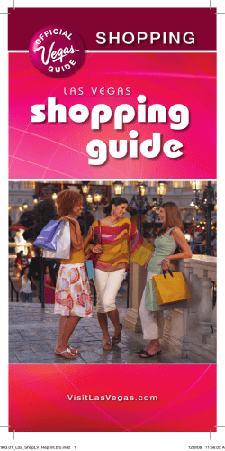 shopping guide SHOPPING L A S   V E G A S
