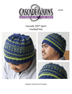 Cascade 220® Sport Football Hat DK289 Designed  By Shannon Dunbabin