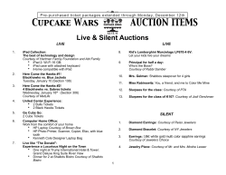 AUCTION ITEMS Cupcake Wars Live &amp; Silent Auctions LIVE