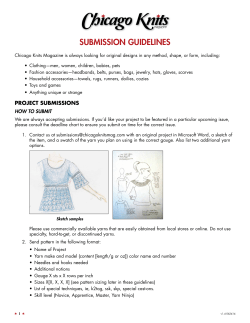 Chicago Knits subMission guidelines