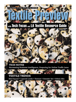 Textile Preview Tech Focus LA Textile Resource Guide