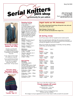 s Serial Knitter yarn shop ...a community for yarn addicts
