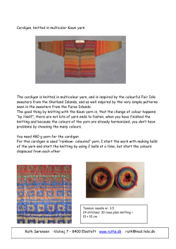 Cardigan, knitted in multicolor Kauni yarn